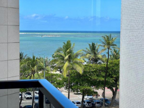 Edf Casabela - Apartamento Beira Mar com 2 quartos sendo 1 suíte com vista para as piscinais naturais com ar condicionado em todos os quartos e na sala - 1 vaga de garagem